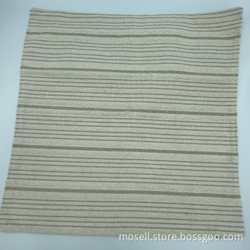 Simple Striped Cotton and Linen Fabric Pillowcase